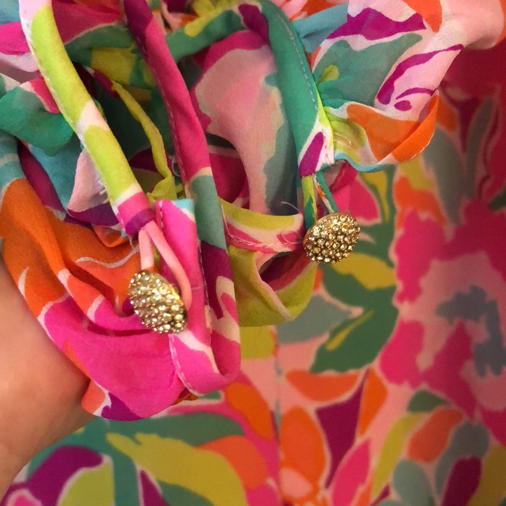Lilly Pulitzer Carleigh Silk Tunic Dress in Multi Lulu, Size 2. - Picture 14 of 16